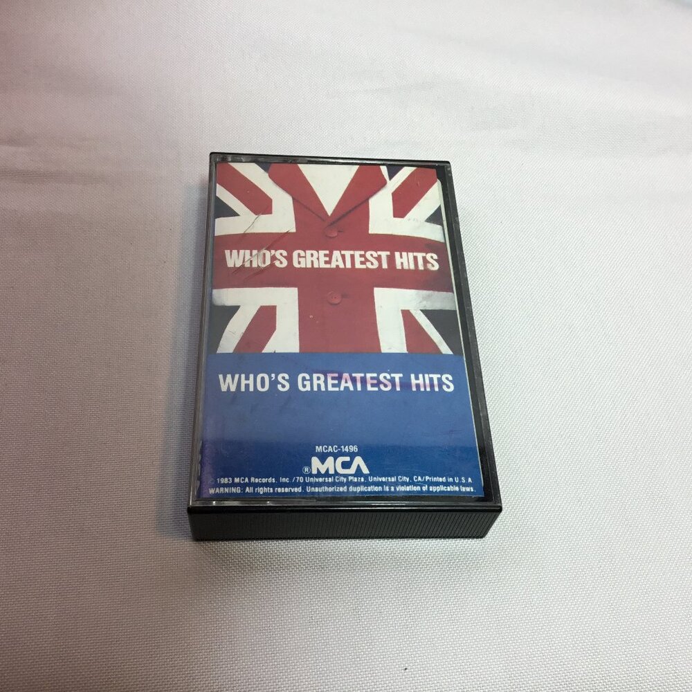 The Who Who’s Greatest Hits VINTAGE! 1983 Audio Cassette Tape
